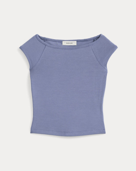 womens-boatneck-cap-s-top-butterknit-blue-dusk | alt