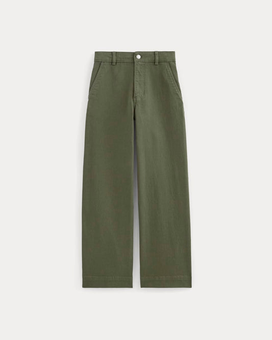 womens-ctn-twill-utility-wide-leg-pant-kalamata | alt