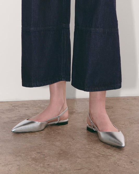 womens-studio-slingback-flat-silver | alt