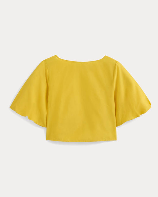 womens-bubble-sleeve-top-passion-fruit | alt
