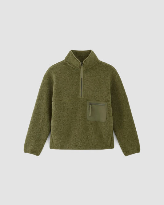 womens-renew-fleece-oversized-half-zip-kalamata | alt