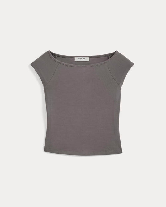 womens-boatneck-cap-s-top-butterknit-charcoal-grey | alt