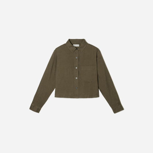 womens-silky-cttn-cropped-shirt-beech | alt
