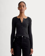 womens-cozy-rib-henley-black | primary