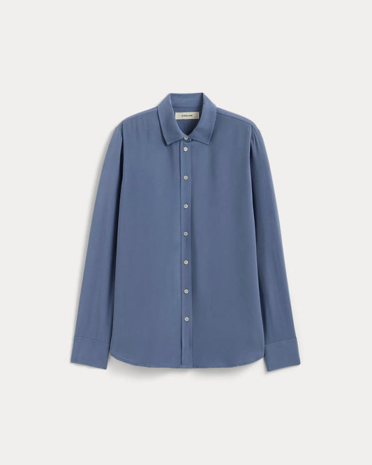 womens-clean-silk-relaxed-shirt-french-blue | alt