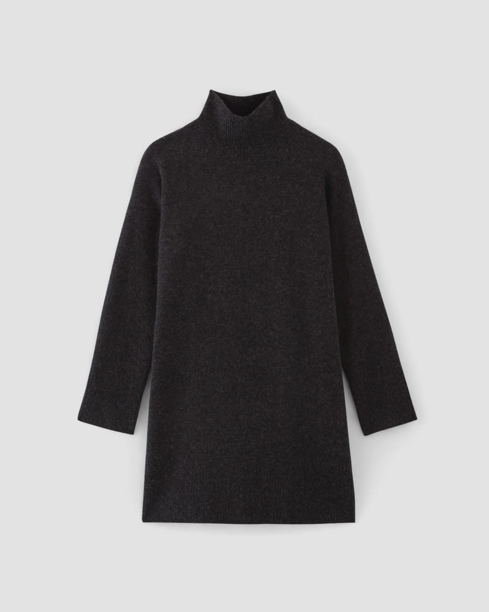 womens-cozy-stretch-turtleneck-dress-charcoal | alt