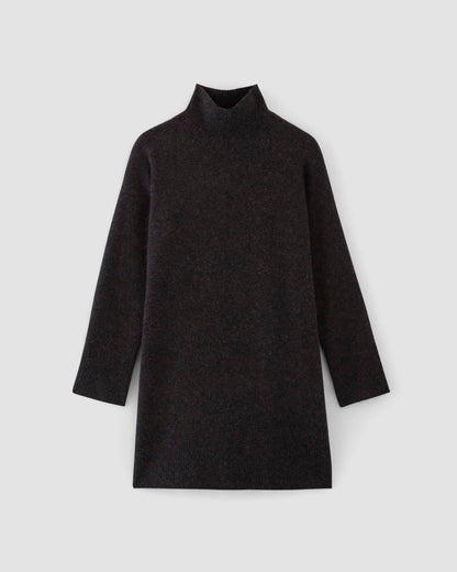 womens-cozy-stretch-turtleneck-dress-charcoal | alt