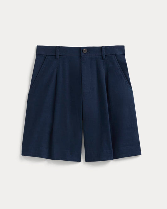 womens-tailored-a-line-short-navy | alt