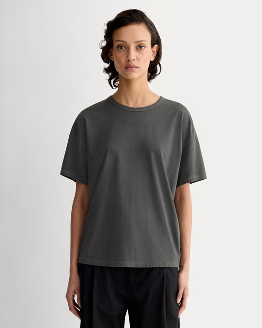 womens-organic-ctn-garment-oversized-tee-black | primary