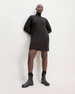womens-cozy-stretch-turtleneck-dress-charcoal | primary