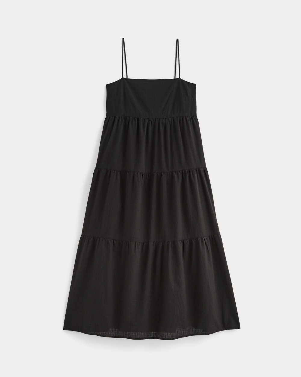 womens-gauze-tiered-dress-black | alt
