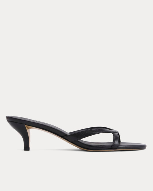 womens-sculpted-heel-sandal-black-leather | primary