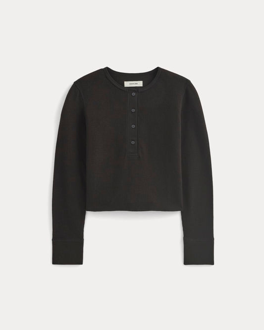 womens-boxy-henley-in-cozy-waffle-black | alt