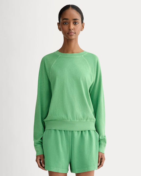 womens-premium-weight-jersey-top-green-garment-dye | primary