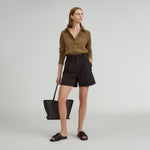 womens-tencel-way-high-drape-short-black | primary