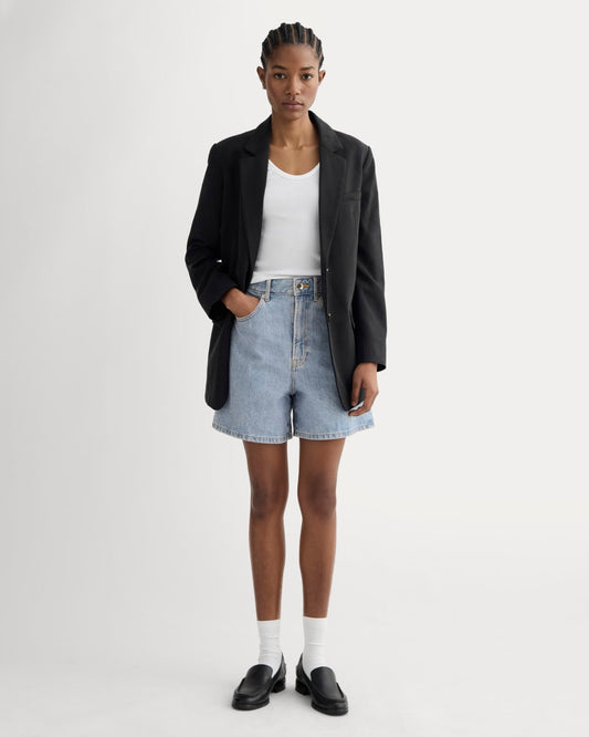 womens-a-line-denim-short-light-indigo | primary